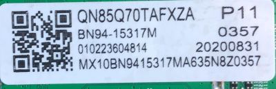 KIT DE TARJETAS PARA TV SAMSUNG QLED 4K·UHD·HDR / NUMERO DE PARTE MAIN BN94-15317M / BN41-02749A / BN9415317M / BN97-16593M / NUMERO DE PARTE FUENTE BN4401065A / L82E8N_THS / BN44-01065A / PANEL CY-RT085FGAV2H / MODELO QN85Q70 / QN85Q70TAFXZA AA01 - Imagen 4